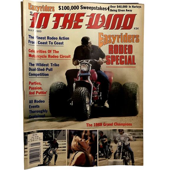 Vintage Easyriders, In The Wind #34, Vintage May 1989 - Picture 1 of 2